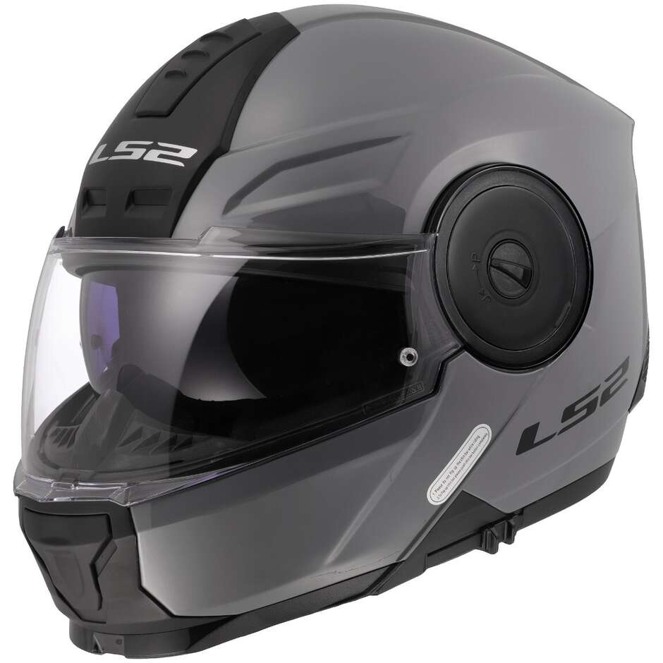 LS2 FF902 Scope II Modular Motorcycle Helmet Nadro Grey  maximomoto.uk!
