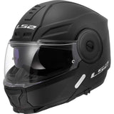 LS2 FF902 Scope II Modular Motorcycle Helmet Solid Matt Black  maximomoto.uk!