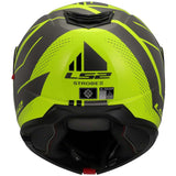 LS2 FF908 STROBE II CODE MOTORCYCLE MODULAR HELMET HI-VIZ YELLOW/GREY