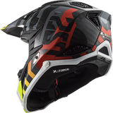Ls2 Mx703 C X-Force Barrier Motocross Helmet H-V Yellow Red-06 