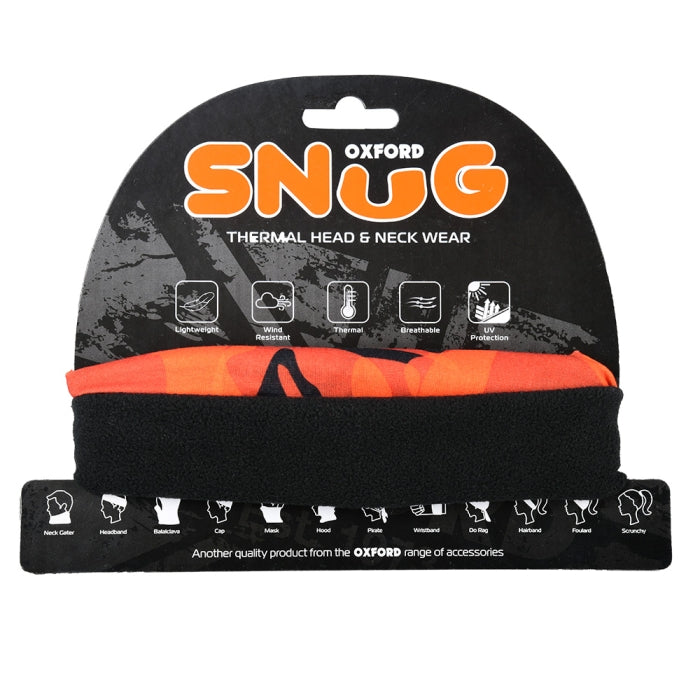 Oxford Snug Thermal Multi-Functional Head & Neck Havoc Orange