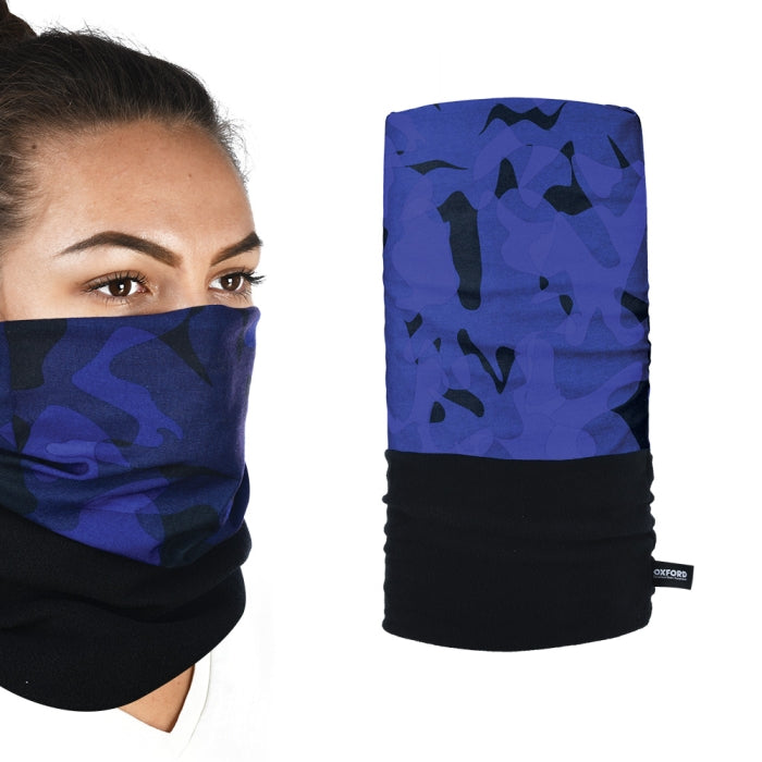 Oxford Snug Thermal Multi-Functional Head & Neck Havoc Blue maximomoto.uk!