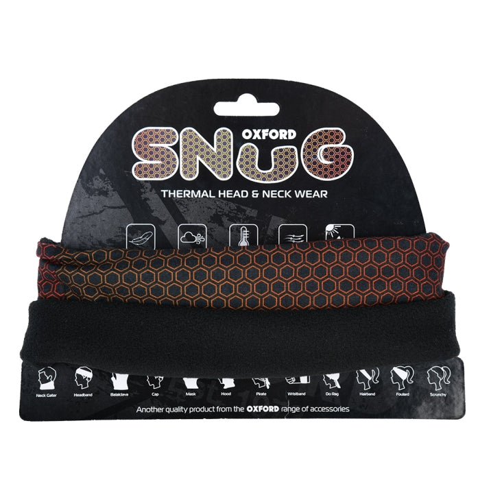 Oxford Snug Thermal Multi-Functional Head & Neck Nacreous Orange