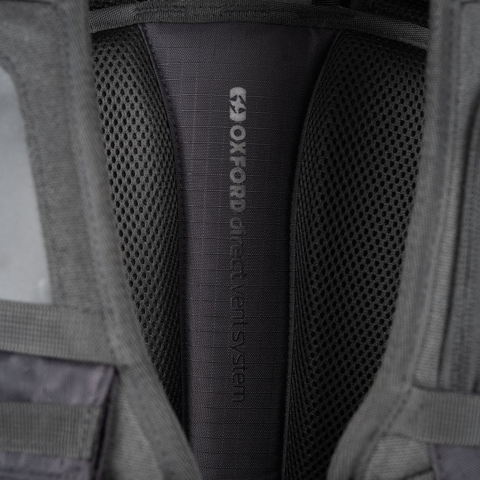 Oxford Atlas B-20 Advanced Waterproof Motorcycle Backpack 20L Charcoal/Black