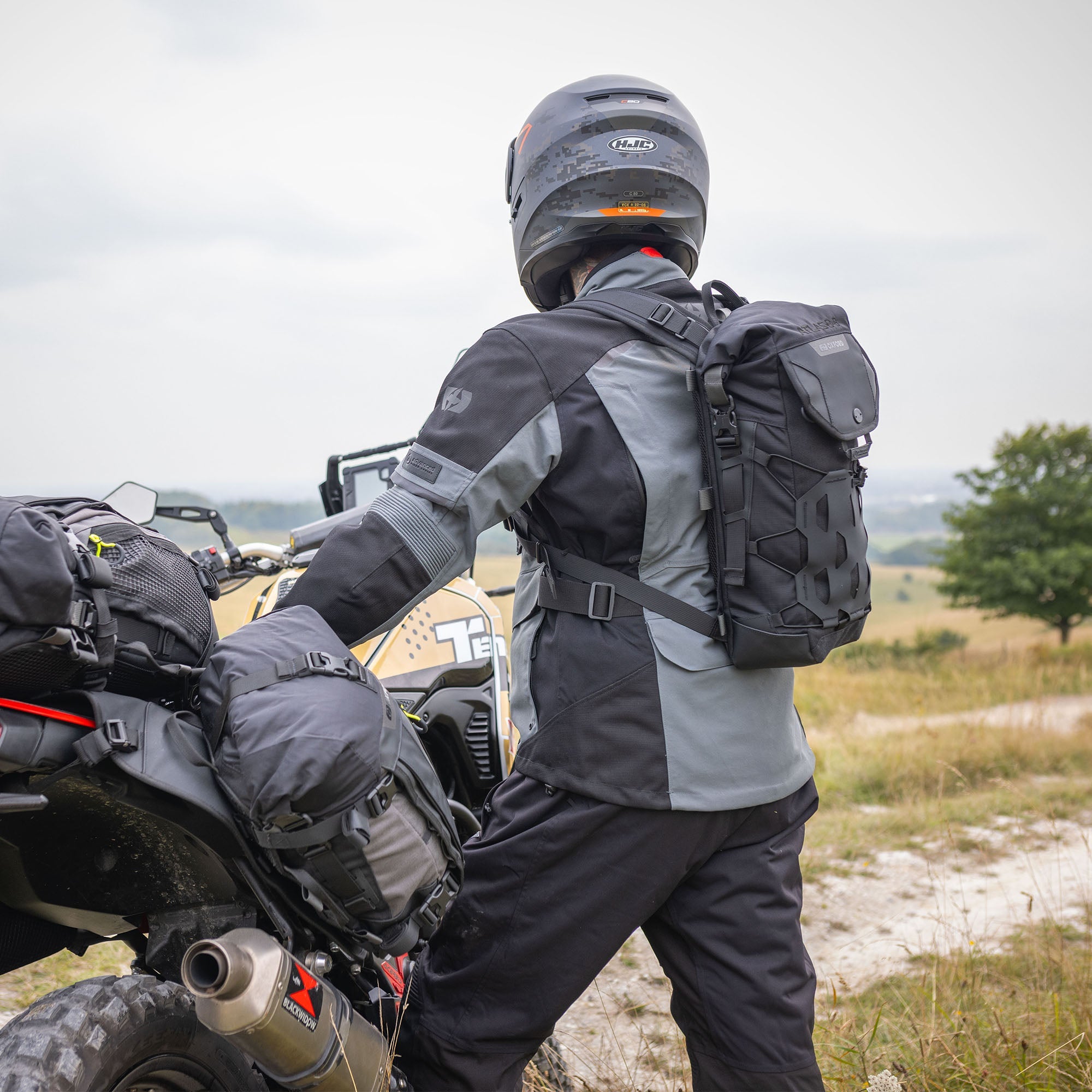 Oxford Atlas B-10 Waterproof 10L Motorcycle Backpack Black 