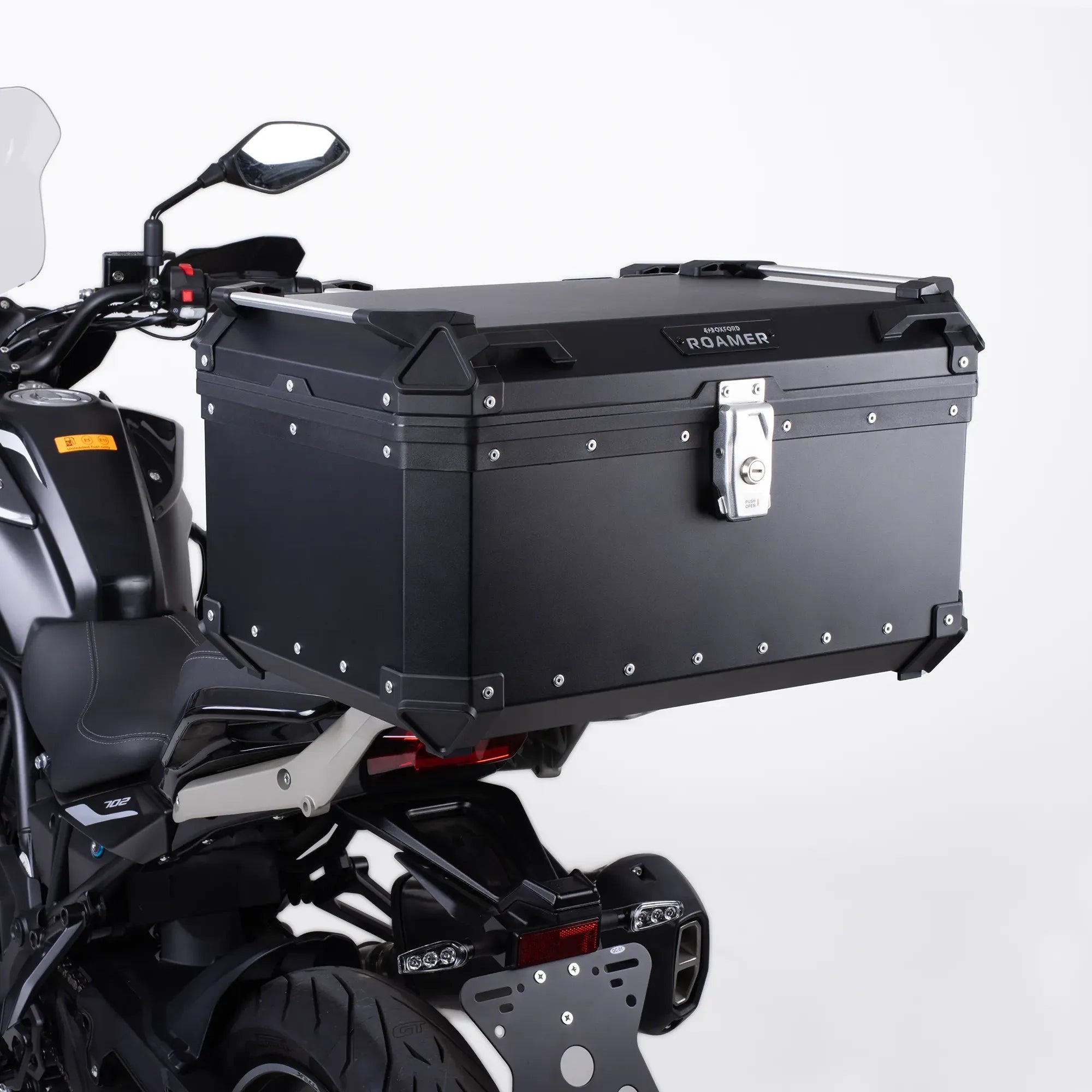 Oxford ROAMER Motorcycle Top Box Luggage 65L Black