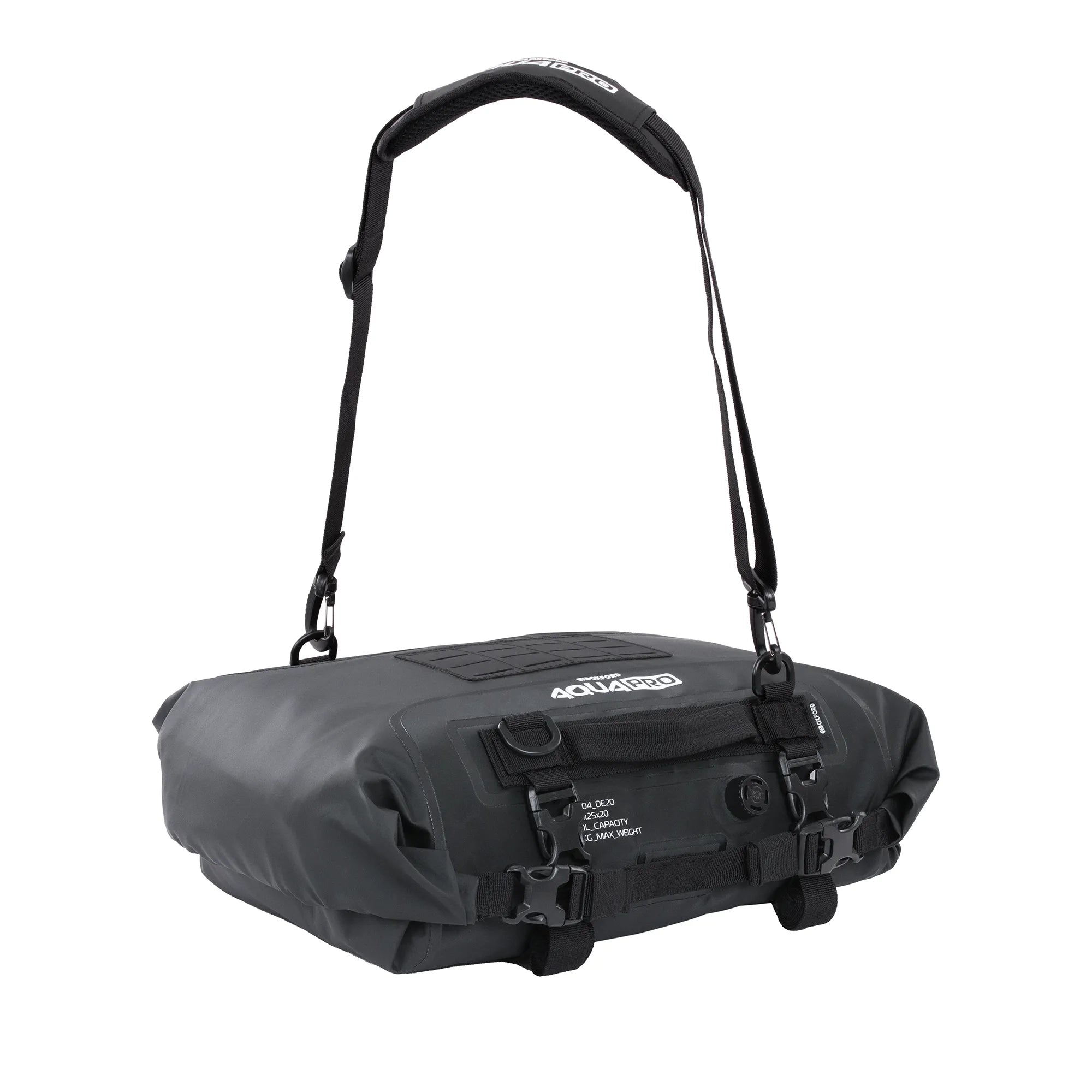 Oxford Aqua Pro DE-20 Motorcycle Waterproof Roll Bag Black
