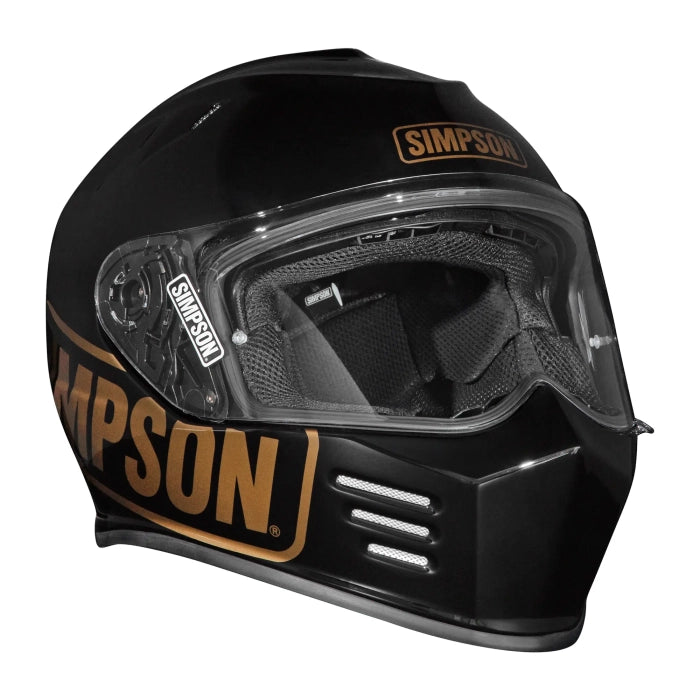 Simpson Venom Logo ST Motorcycle Full Face Helmet Black