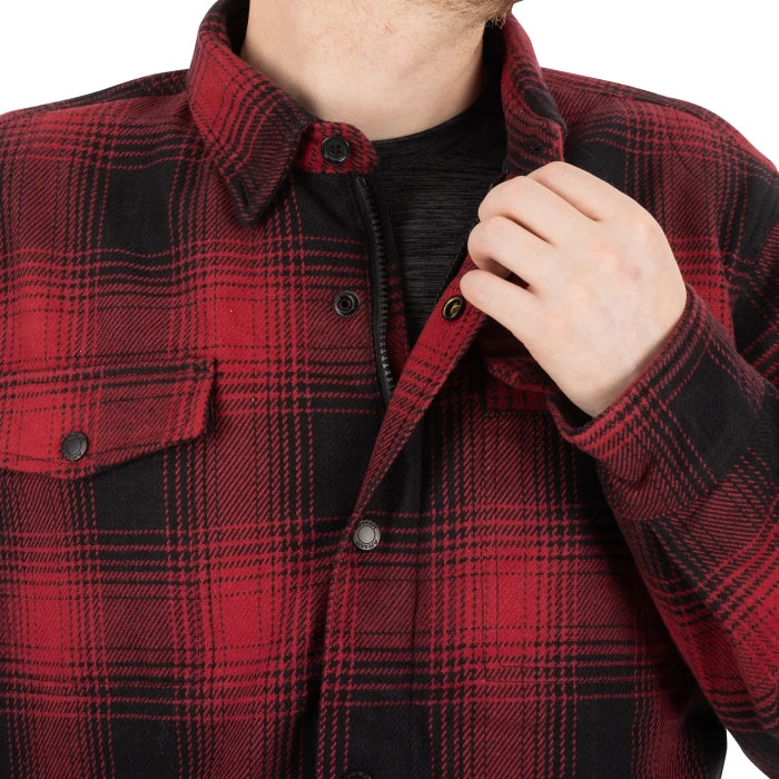 Armr Prime 2.0 MS Urban Motorcycle Riding Shirt Red Black