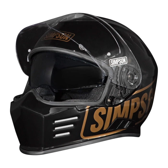 Simpson Venom Logo ST Motorcycle Full Face Helmet Black