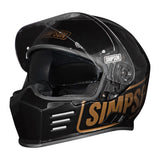 Simpson Venom Logo ST Motorcycle Full Face Helmet Black