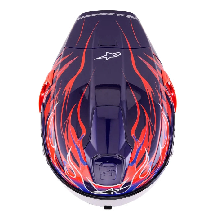 Alpinestars Supertech R10 Flyte Motorcycle Racing Helmet Purple/Red/Glossy