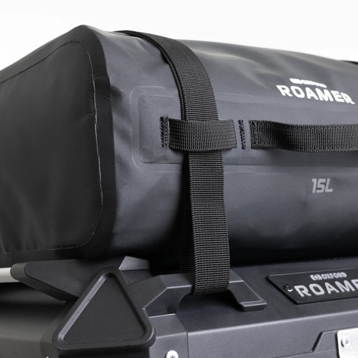 Oxford ROAMER Motorcycle Waterproof 15L Roll Bag Luggage Black
