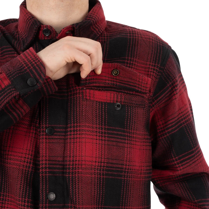 Armr Prime 2.0 MS Urban Motorcycle Riding Shirt Red Black