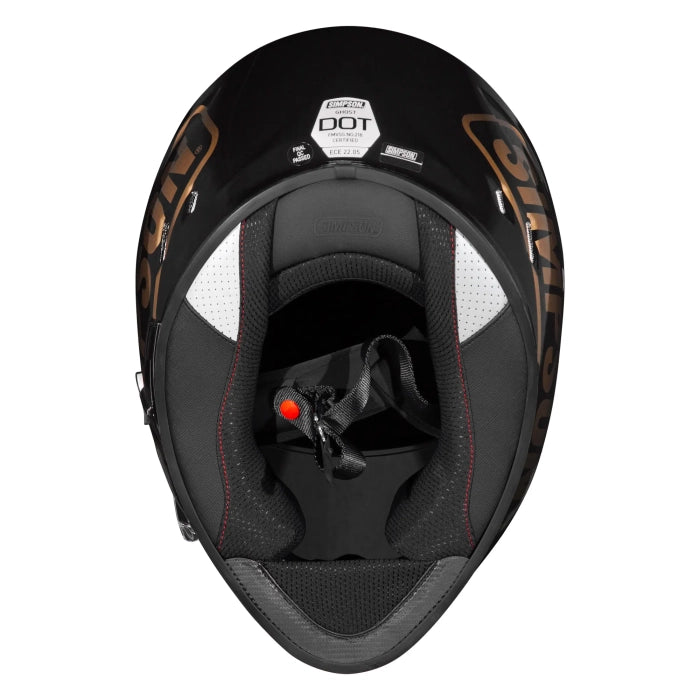 Simpson Venom Logo ST Motorcycle Full Face Helmet Black