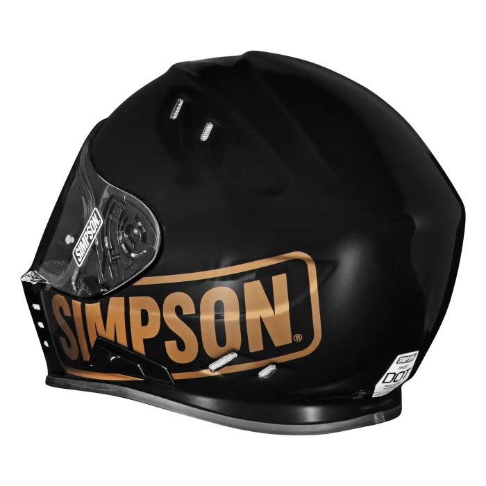 Simpson Venom Logo ST Motorcycle Full Face Helmet Black