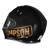 Simpson Venom Logo ST Motorcycle Full Face Helmet Black