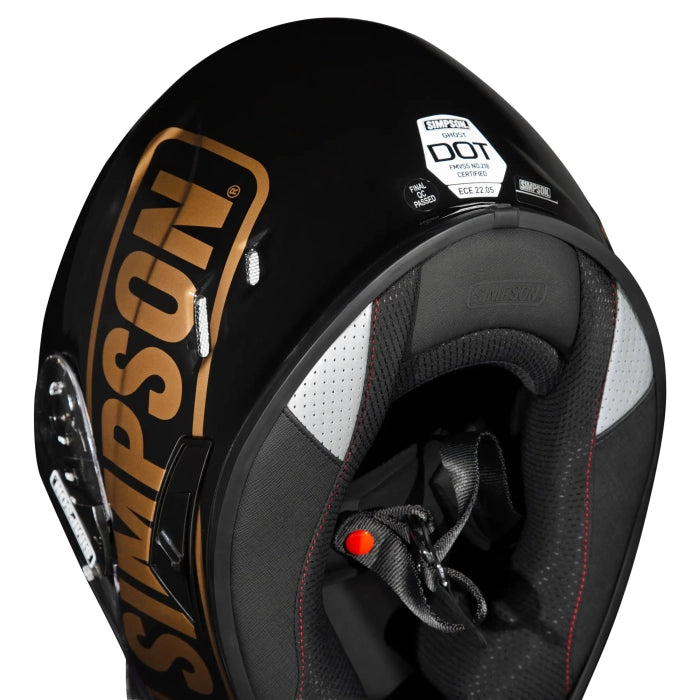 Simpson Venom Logo ST Motorcycle Full Face Helmet Black