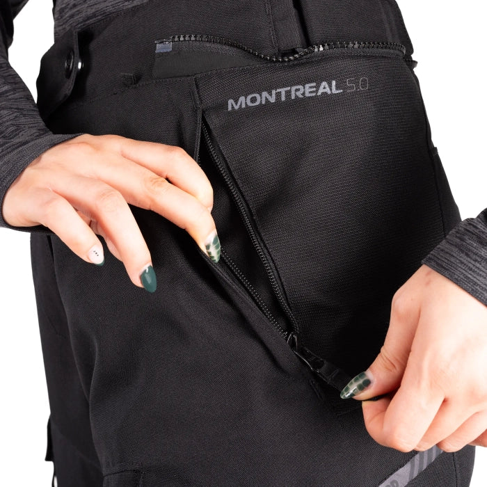 Oxford Montreal 5.0 Dry2Dry Women Motorcycle Textile Pant Stealth Black