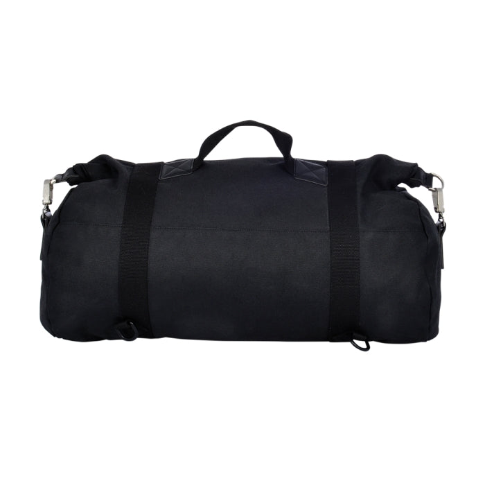 Oxford Heritage Roll Bag 20L Waxed Cotton Motorcycle Luggage Black 