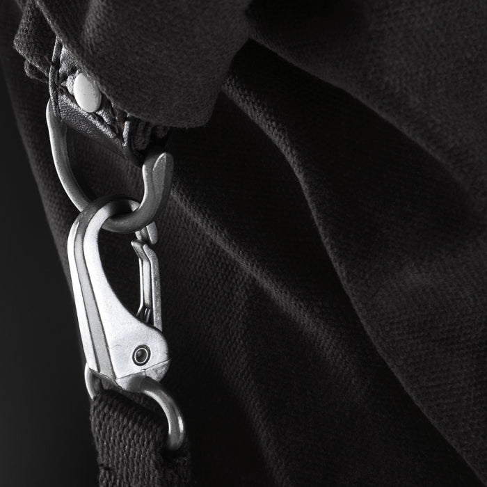 Oxford Heritage Roll Bag 20L Waxed Cotton Motorcycle Luggage Black 