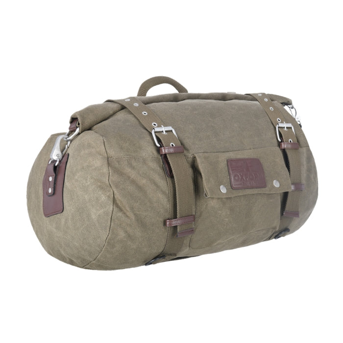 Oxford Heritage Roll Bag Khaki 30L Motorcycle Roll Bag