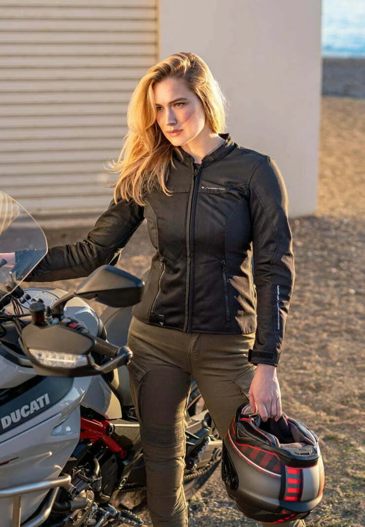 SHIMA OPENAIR LADY MOTORCYCLE JACKET BLACK