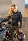 SHIMA OPENAIR LADY MOTORCYCLE JACKET BLACK