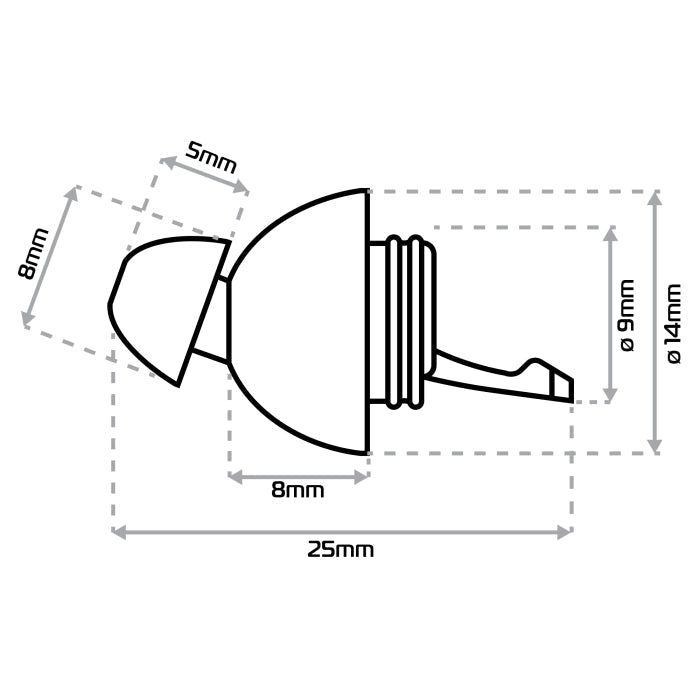 Oxford FilterBuds 22 SNR – Precision Noise Filter Earplugs for Riders 