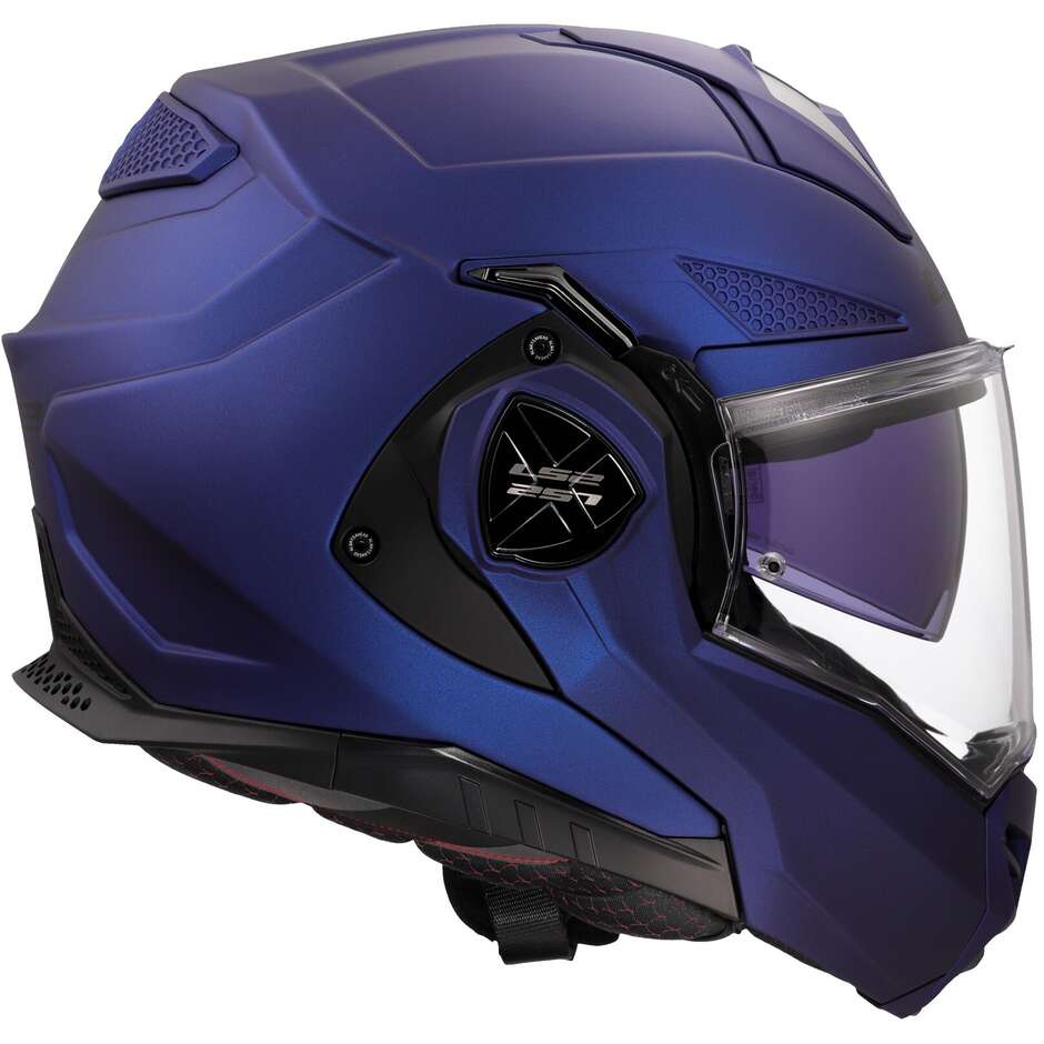 LS2 FF901 ADVANT X SOLID MOTORCYCLE MODULAR HELMET NAVY BLUE