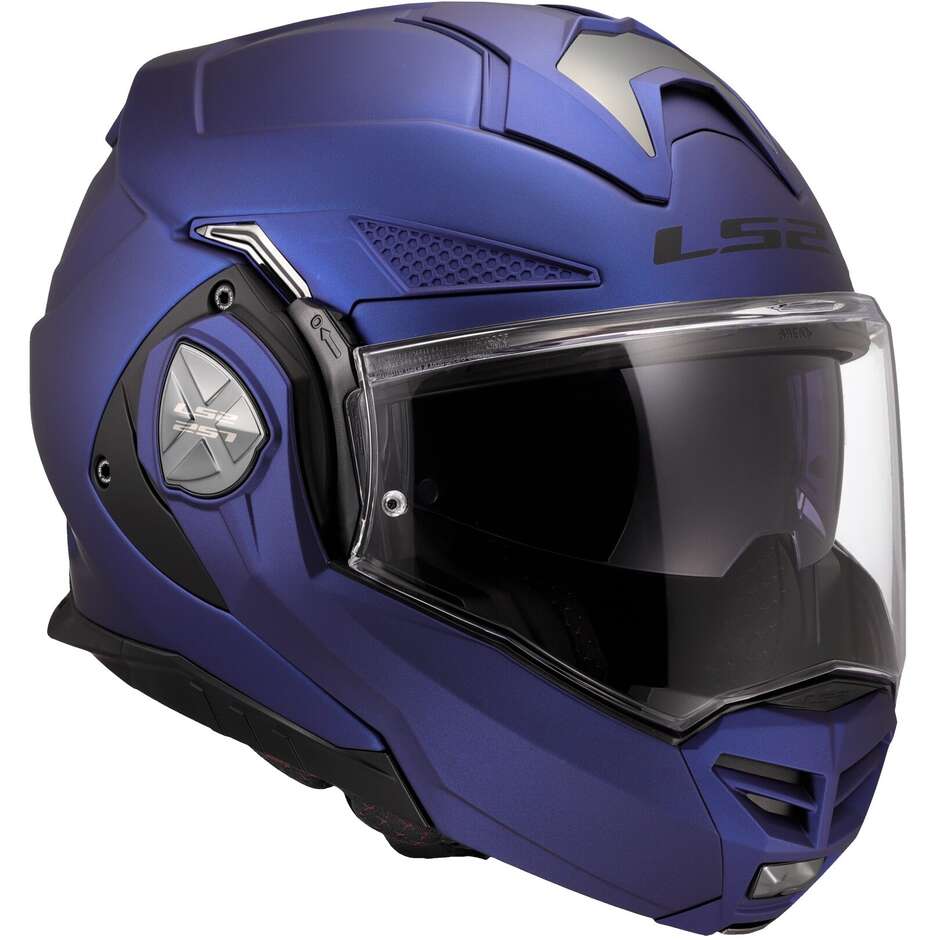 LS2 FF901 ADVANT X SOLID MOTORCYCLE MODULAR HELMET NAVY BLUE
