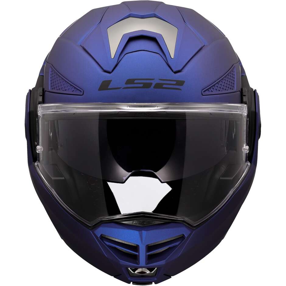 LS2 FF901 ADVANT X SOLID MOTORCYCLE MODULAR HELMET NAVY BLUE