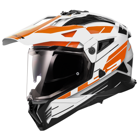 Ls2 Mx702 Pioneer  Namib Advebture Helmet White Orange-06 