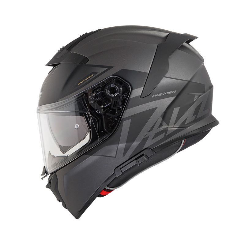 Premier Devil MN17BM Full-Face Motorcycle Helmet – Black