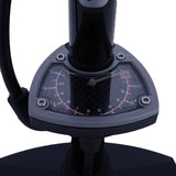 Oxford Airtrack Steel Floor Pump & Gauge Workshop Black 