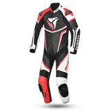 r tech hawk 1pc motorcycle racing suit black white red