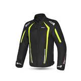r tech marshal textile jacket black yellow flouro