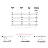 r-tech performer man racing black boot size chart