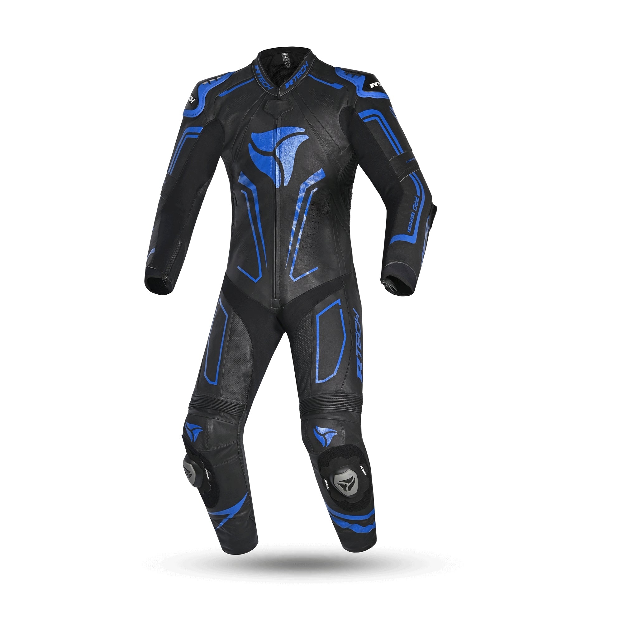 r tech rising star 1 pc mix kangroo motorcycle suit black blue