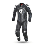 r-tech rising star 1 pc motorcycle suit black white
