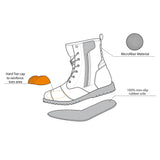 infographic sketch r-tech royal wr urban brown boot bottom view