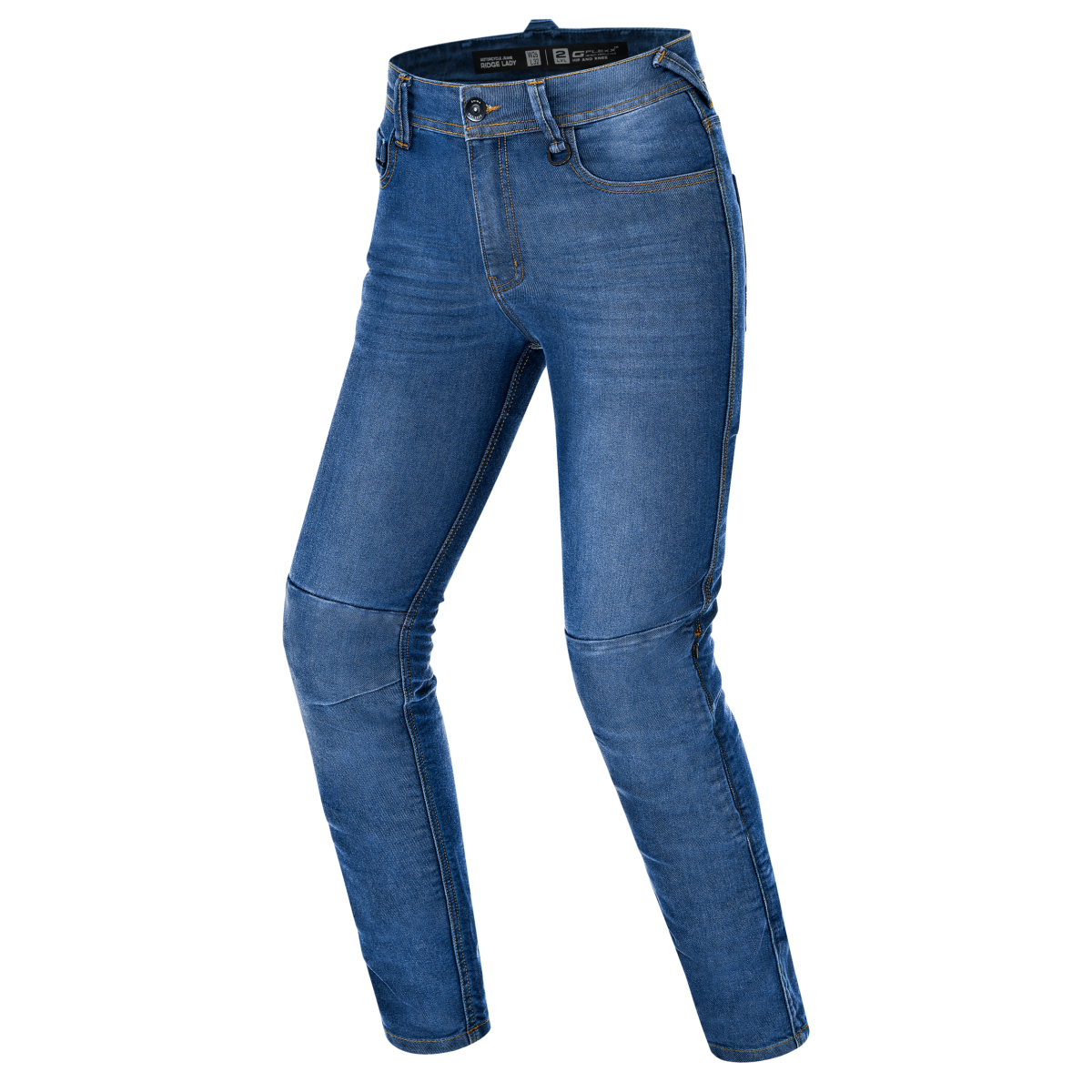 SHIMA RIDGE LADY URBAN MOTORCYCLE JEANS BLUE