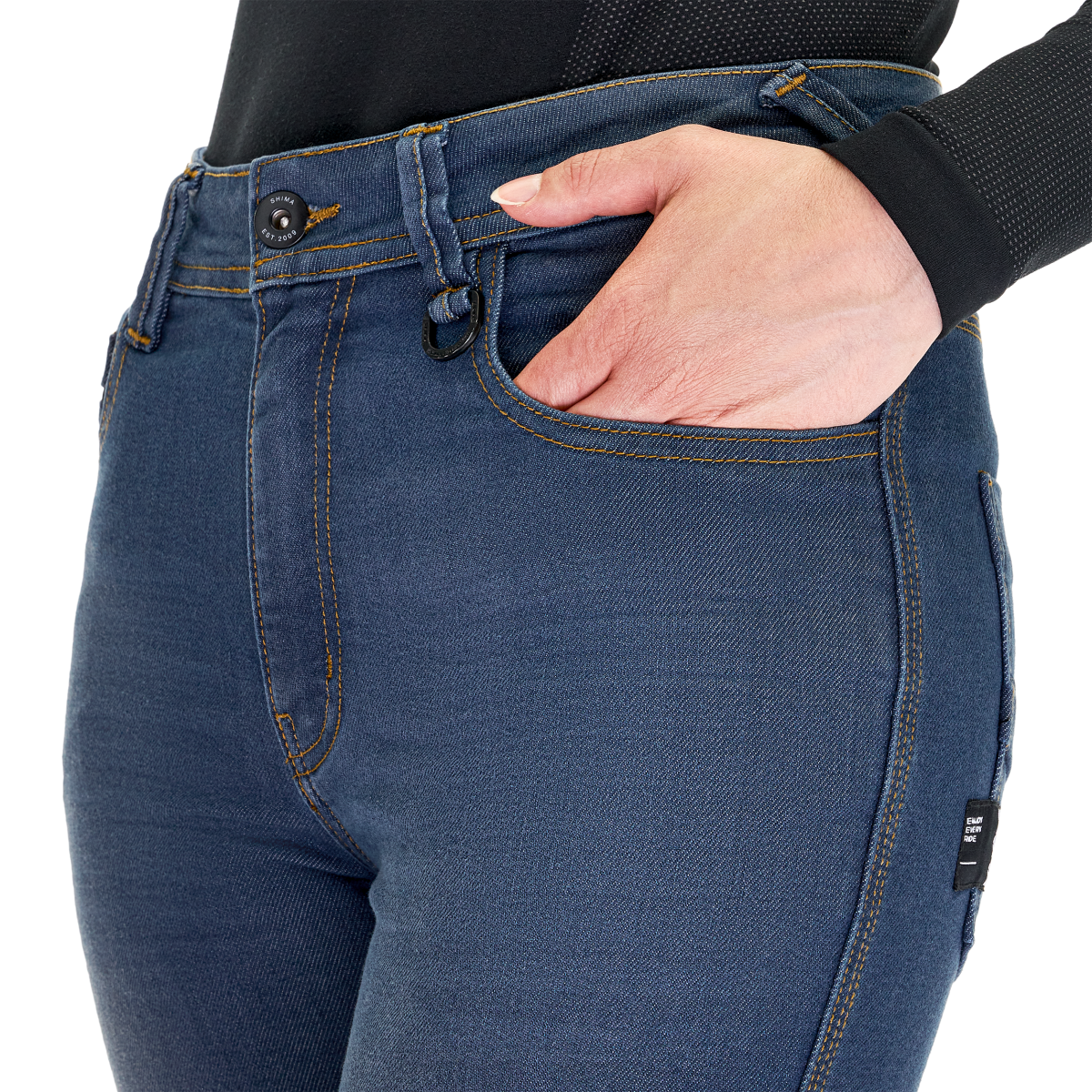 SHIMA RIDGE LADY URBANO DE MOTOCICLISMO TURISMO PANTALÓN AZUL 