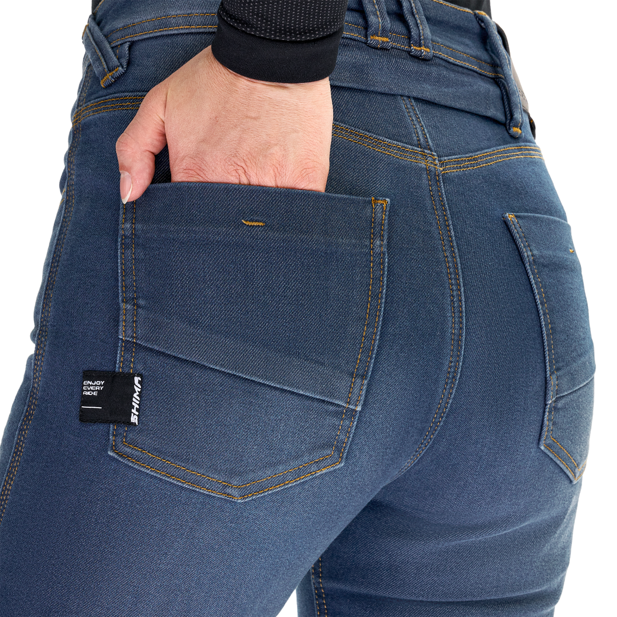 SHIMA RIDGE LADY URBANO DE MOTOCICLISMO TURISMO PANTALÓN AZUL 