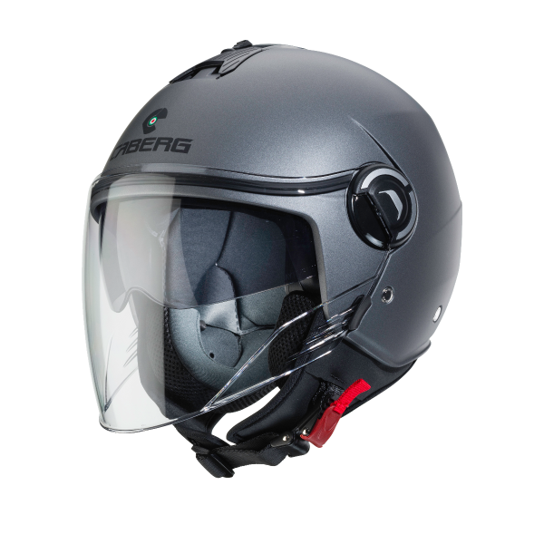 CABERG IVIERA V4X Motorcycle Helmet Jet Gun Metal Matte