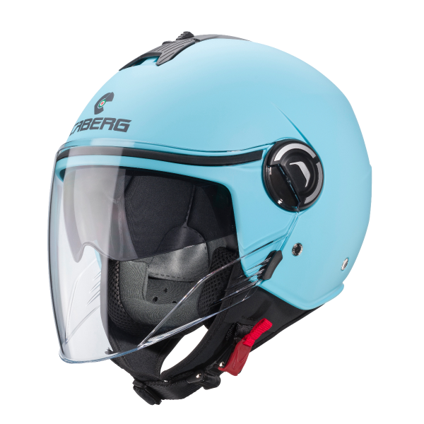 CABERG IVIERA V4X Jet Motorcycle Helmet Light Blue Matte