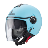 CABERG IVIERA V4X Jet Motorcycle Helmet Light Blue Matte