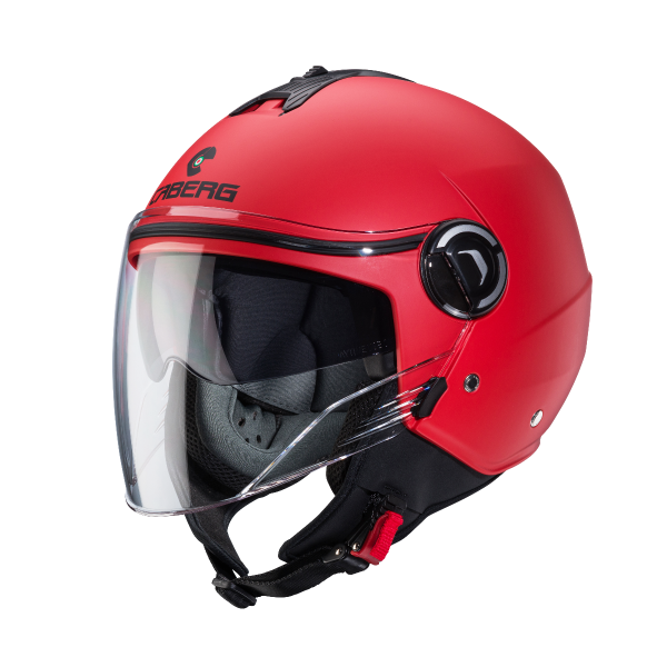 CABERG IVIERA V4 X Urban Jet Motorcycle Helmet Matte Red