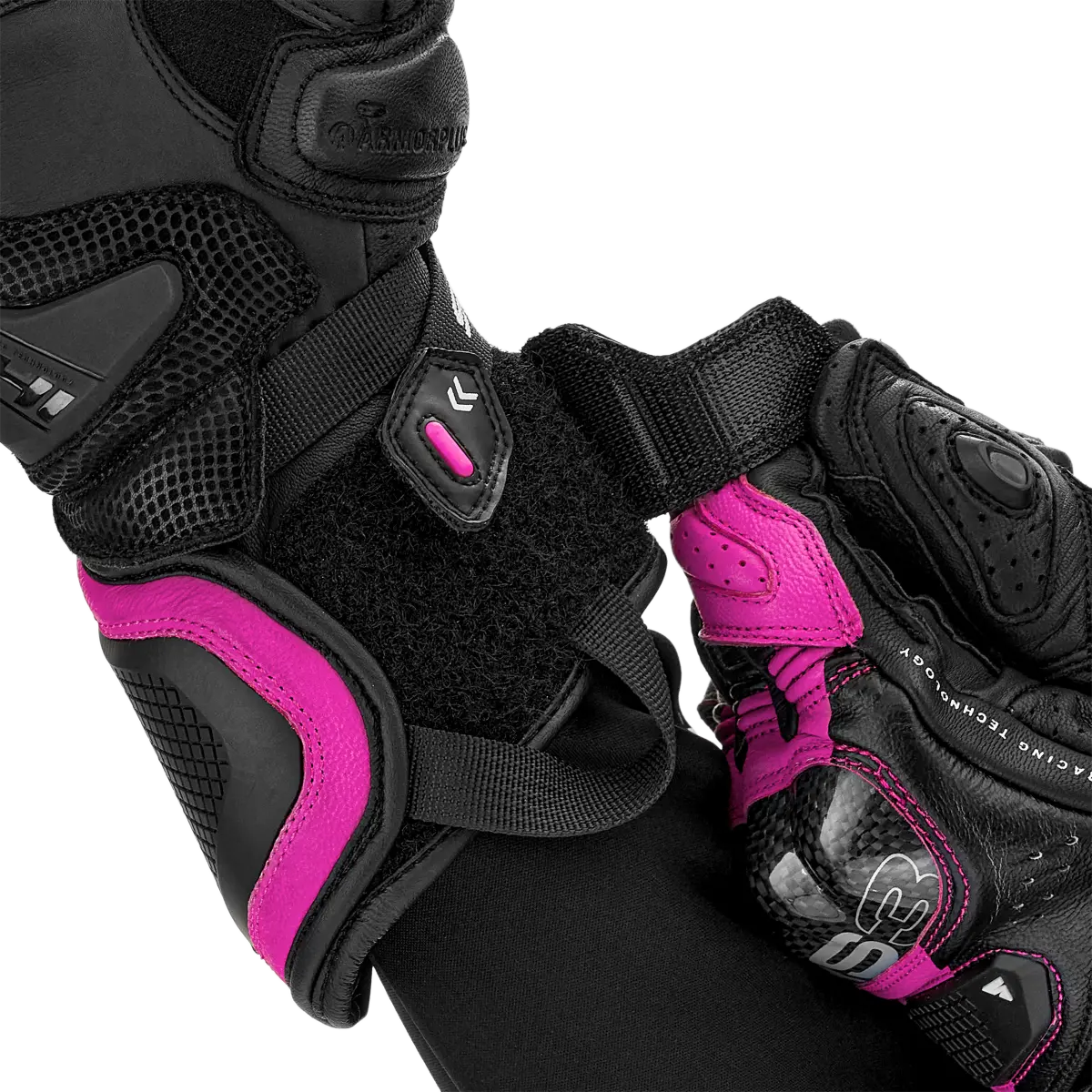 SHIMA RS-3 LADY MOTORCYCLE GLOVES BLACK PINK