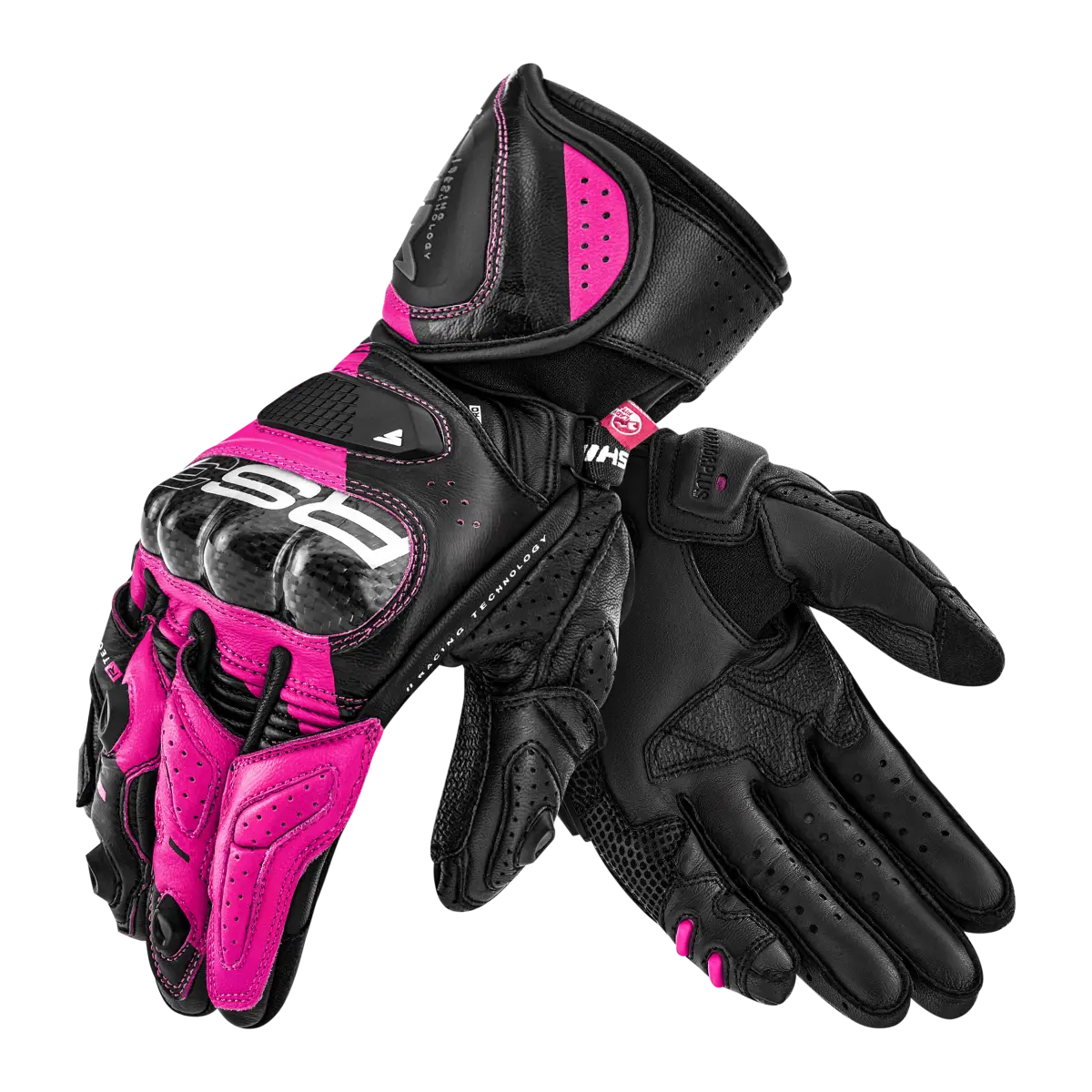 SHIMA RS-3 LADY MOTORCYCLE GLOVES BLACK PINK